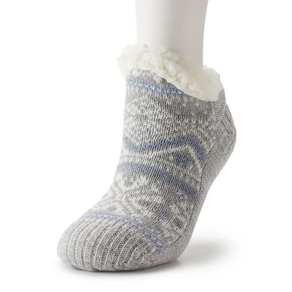 MUK LUKS Women's Shortie Cabin Sock - S/M (5-7)
